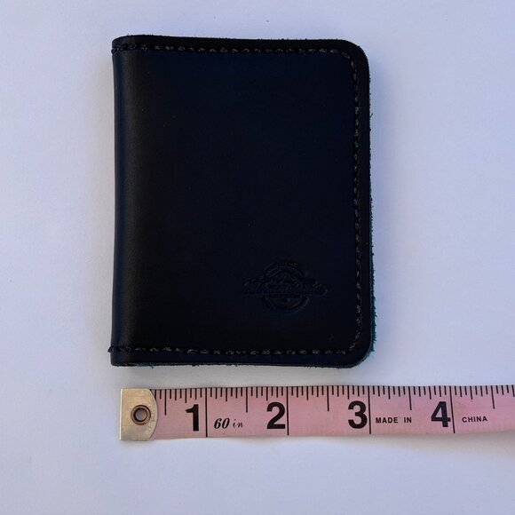 Stickman Leather Compact Small Wallet - Blue/Teal - Picture 6 of 7